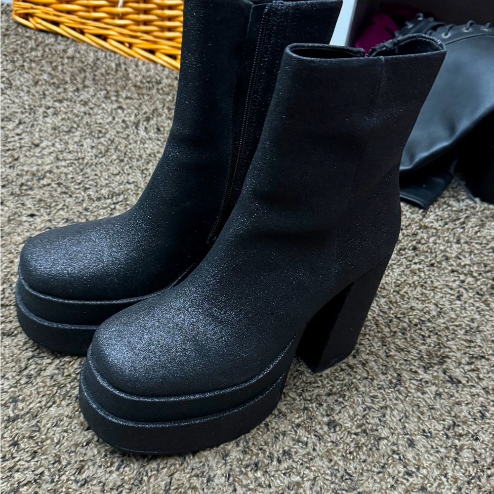 Steve Madden sparkle boots, only worn once